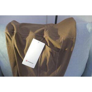 Brown Lululemon Align HR 6" Shorts - Size 12, New